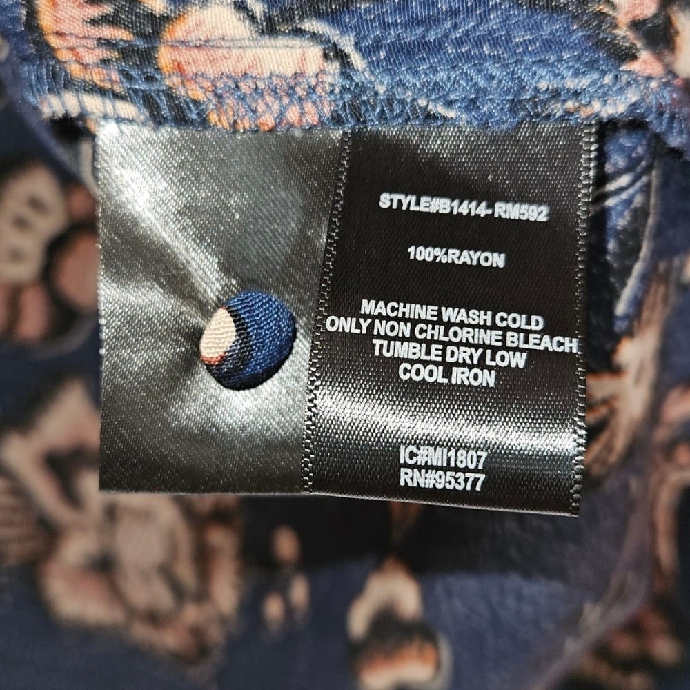Sanctuary Tilly Flounce Sleeve Blouse, Oversized Size XS, Blue Life, NWT - Picture 7 of 10